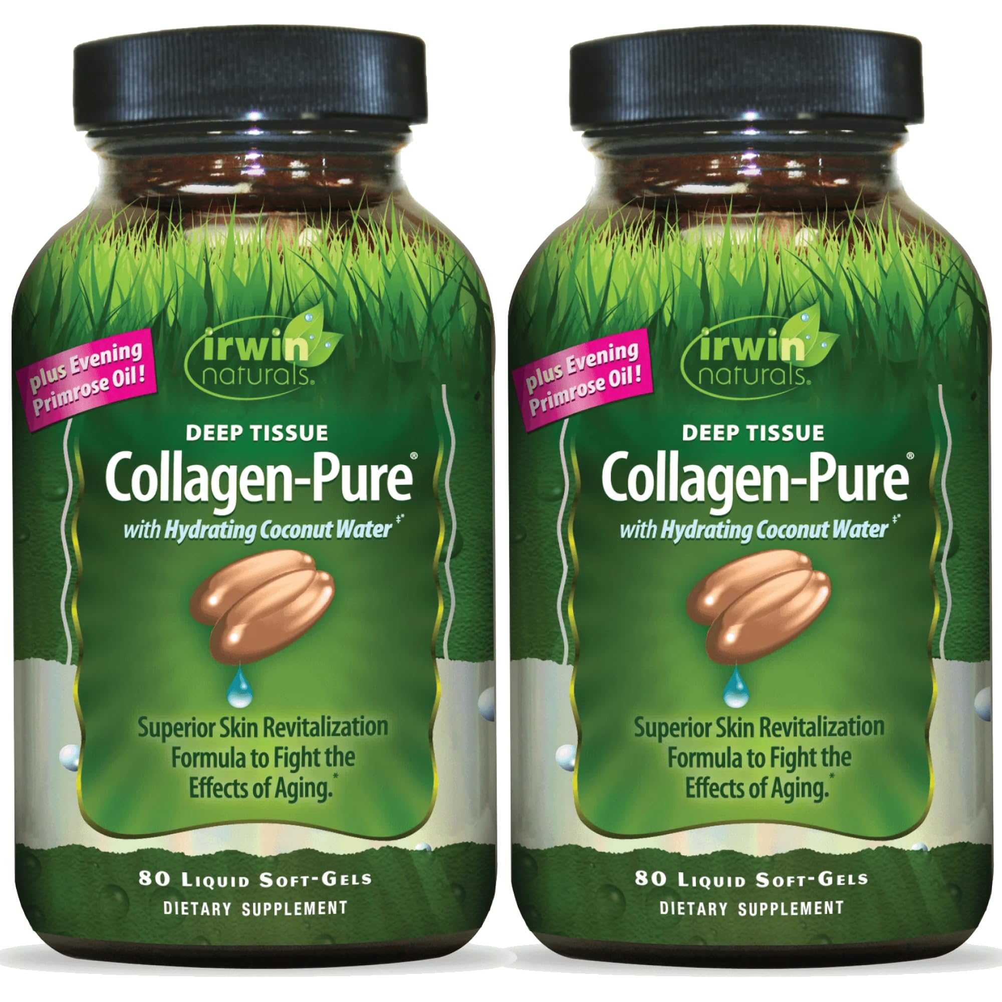 Irwin Naturals Deep Tissue Collagen-Pure 2000mg softgel bottle front view