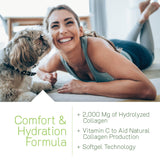 Irwin Naturals Deep Tissue Collagen-Pure softgels on a wooden table