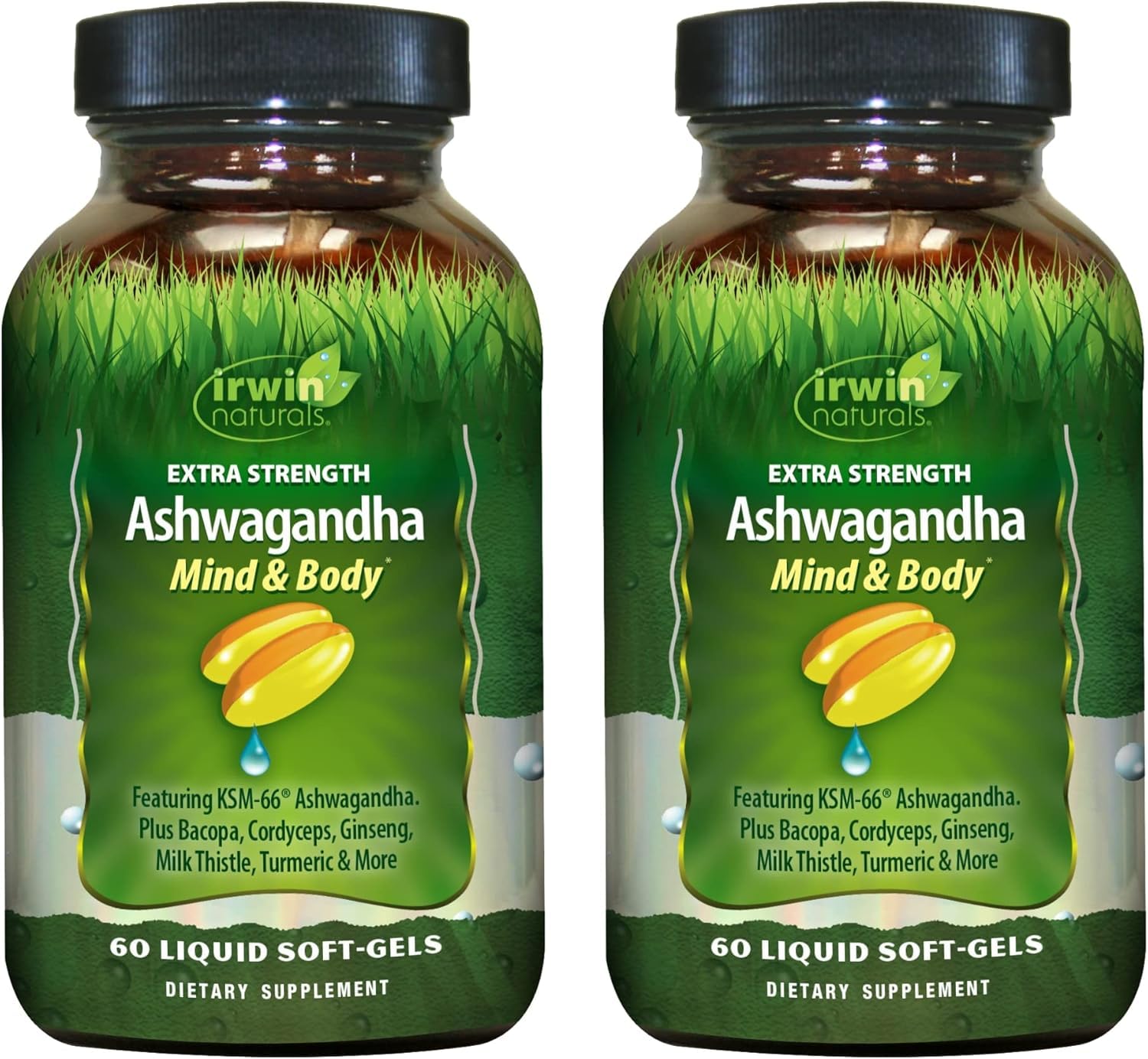 Irwin Naturals Extra Strength Ashwagandha 558g front view