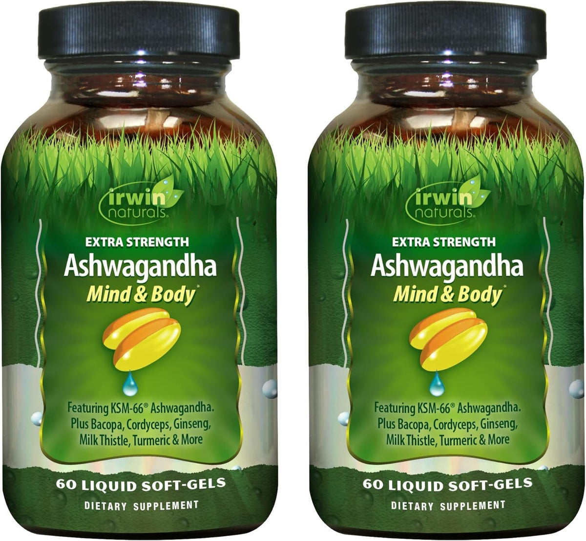 Irwin Naturals Extra Strength Ashwagandha 558g front view