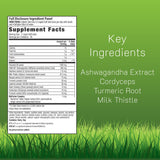 Irwin Naturals Extra Strength Ashwagandha 558g side view