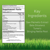 Irwin Naturals Healthy-Flow Saw Palmetto 118g side view