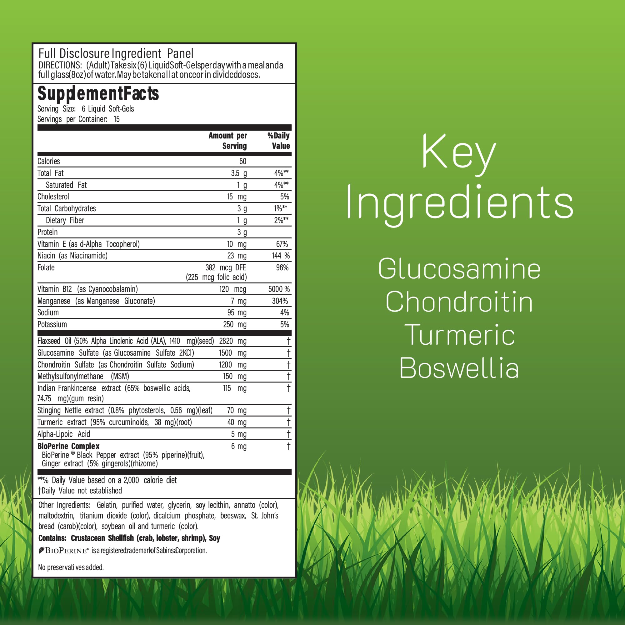 Irwin Naturals Joint Health 3-in-1 Formula side view