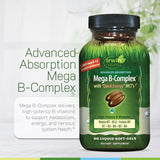 Irwin Naturals Mega B-Complex supplement facts label