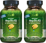 Irwin Naturals Mega D3 & K2 Complex front view of packaging