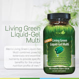 Irwin Naturals Men's Living Green Liquid-Gel Multi side view