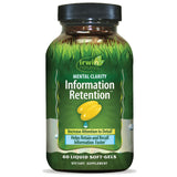 Irwin Naturals Mental Clarity Ginkgo Biloba 60 liquid soft-gels front view