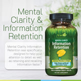 Irwin Naturals Mental Clarity Ginkgo Biloba soft-gels on a wooden table