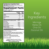 Irwin Naturals Mighty Moringa Omega 3-6-9 Supplement back view
