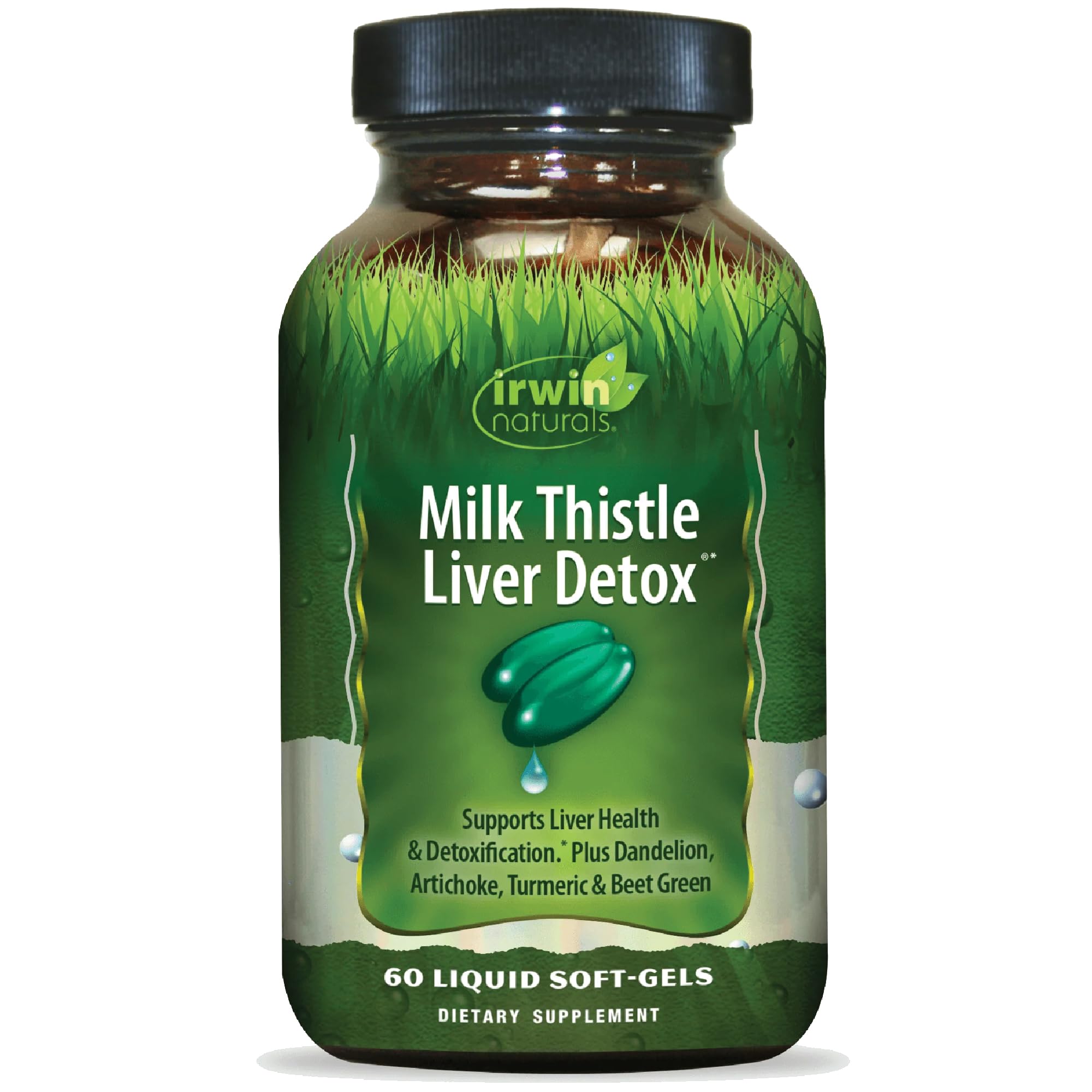 Irwin Naturals Milk Thistle Liver Support soft-gels front view