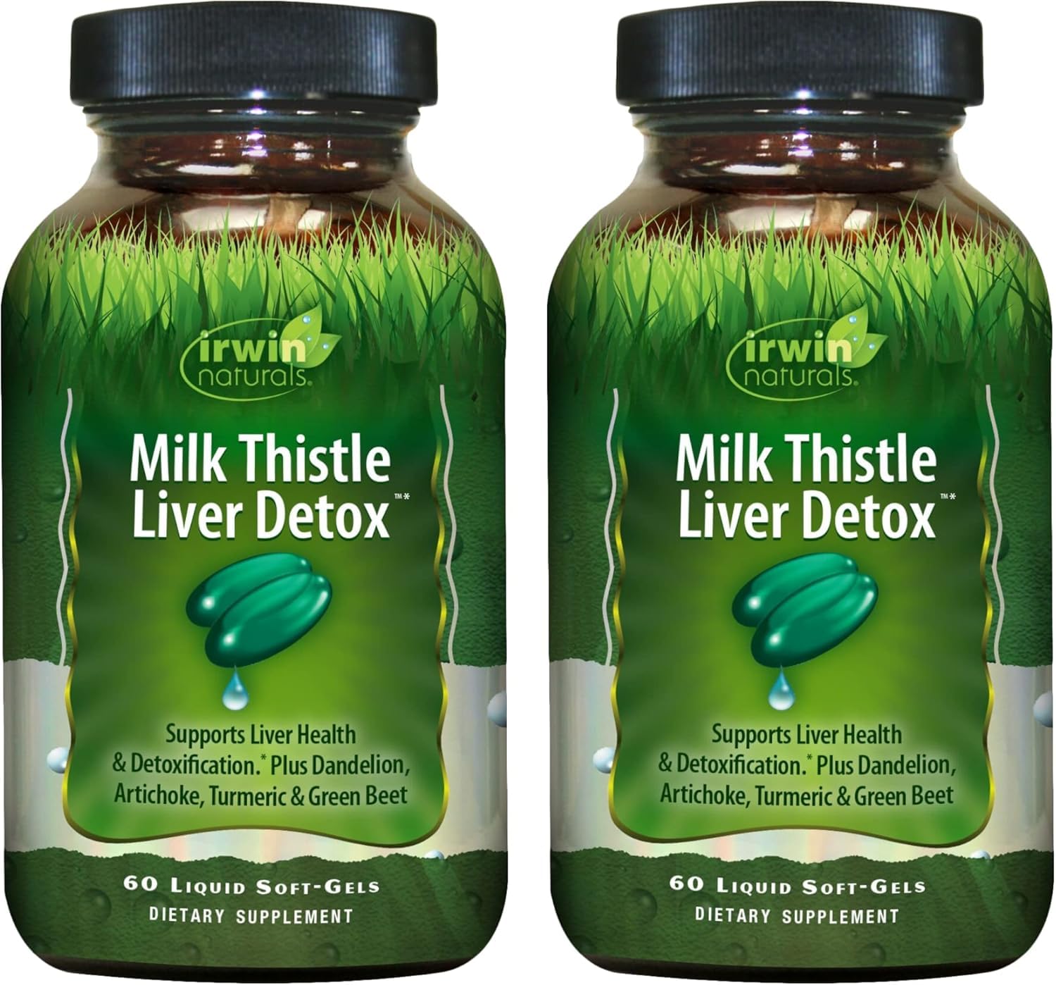 Irwin Naturals Milk Thistle Liver Support soft-gels front view