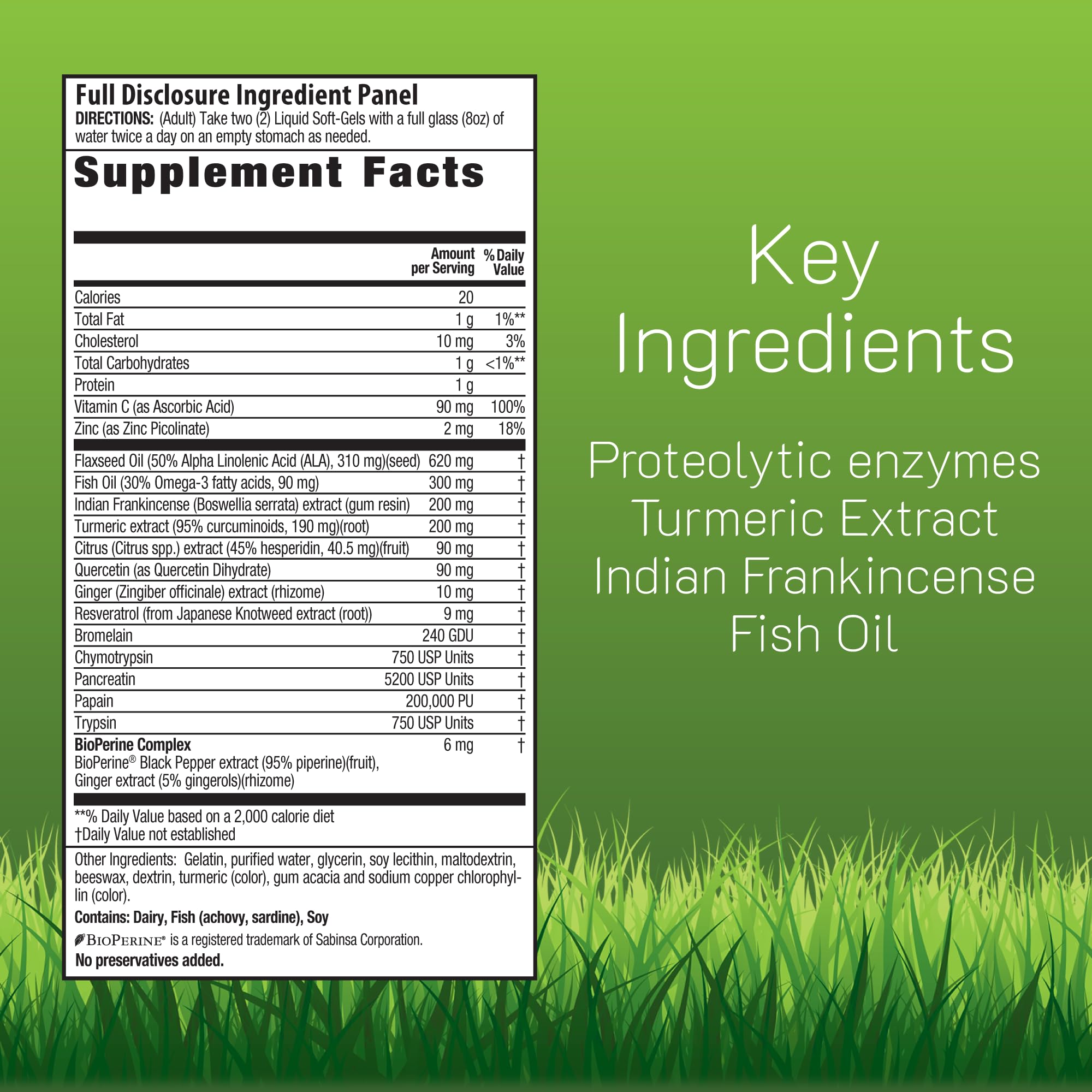 Irwin Naturals Multi-Enzymes 286g side view