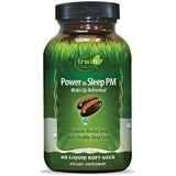 Irwin Naturals Power to Sleep PM 60 Liquid Soft-Gels front view