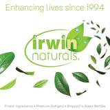 Irwin Naturals Power to Sleep PM Gummies displayed with a calming night scene