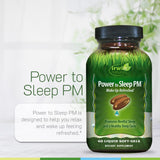 Irwin Naturals Power to Sleep PM Sleep Aid softgel close-up