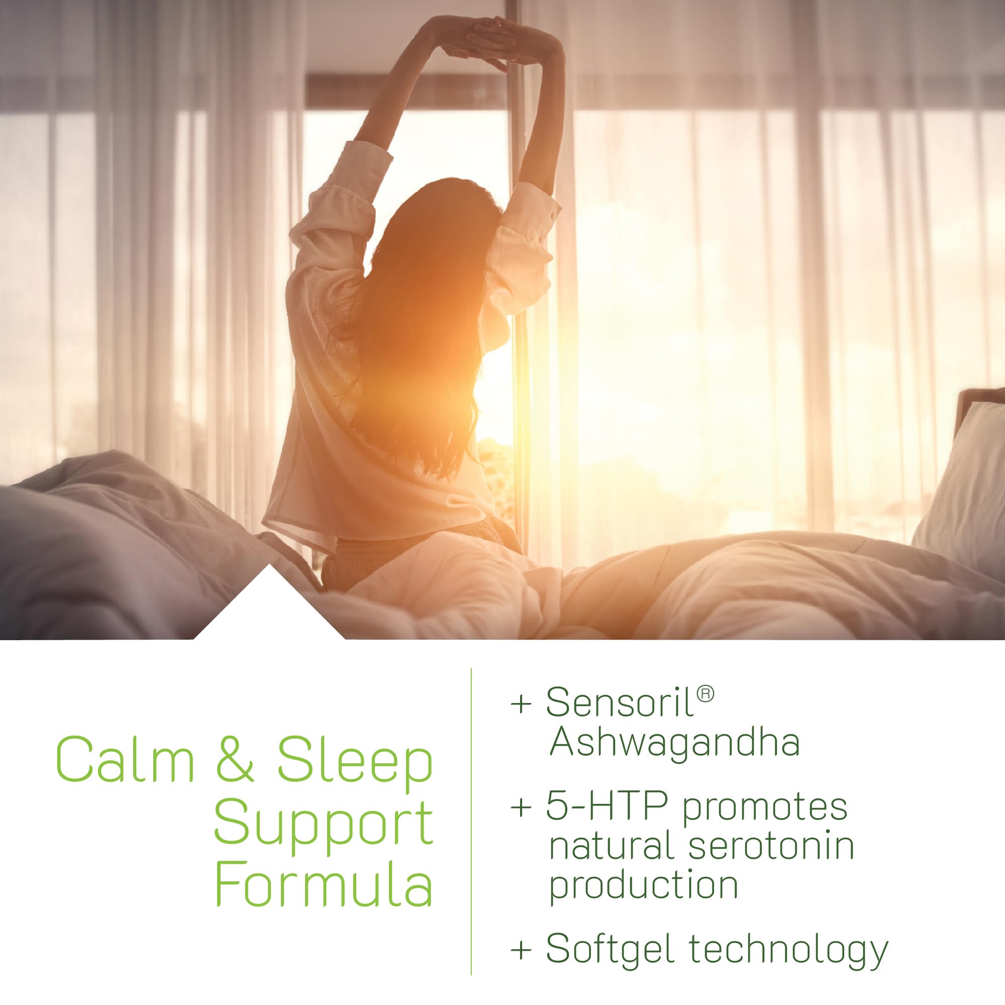 Irwin Naturals Power to Sleep PM soft-gels on a wooden table