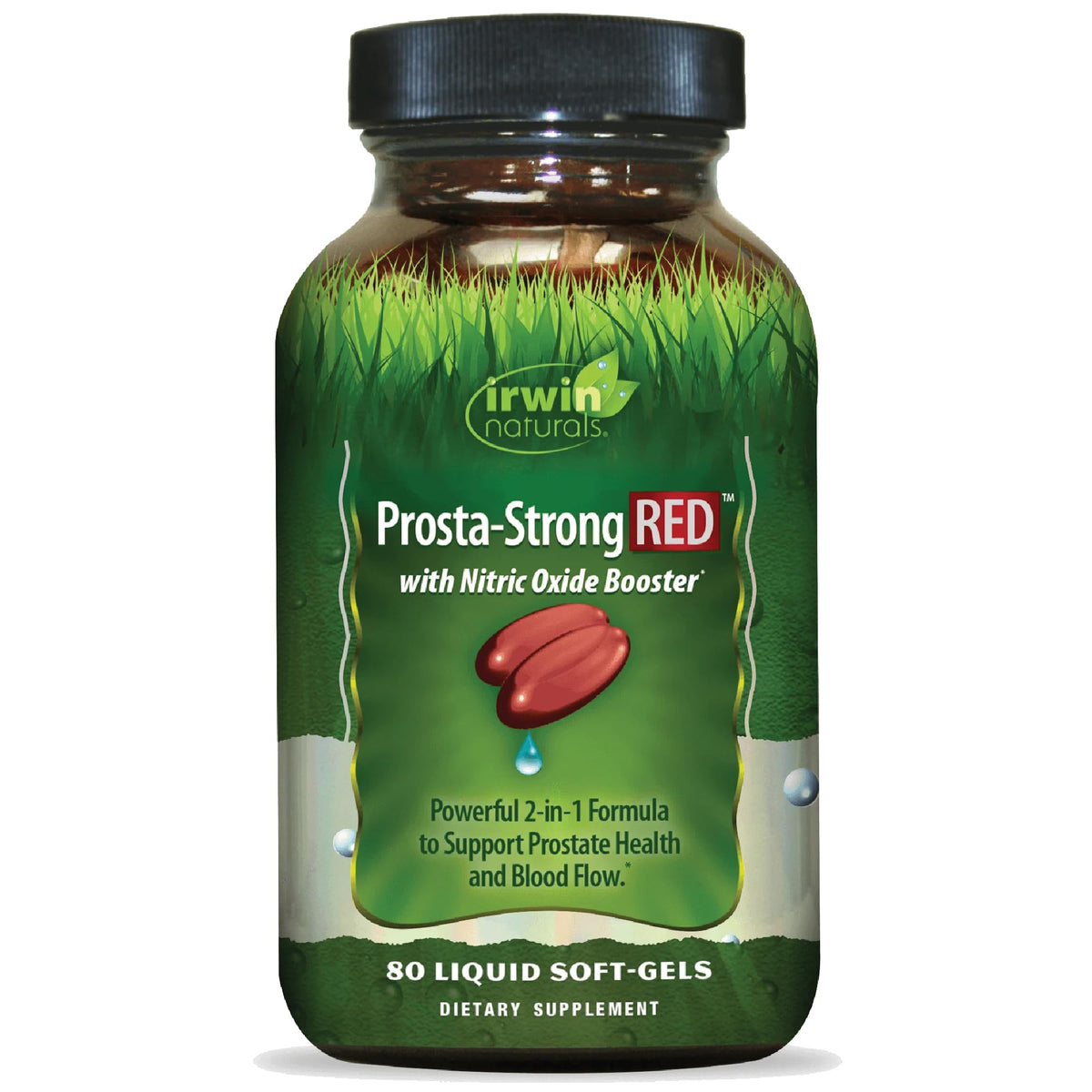 Irwin Naturals Prosta-Strong RED supplement bottle front view