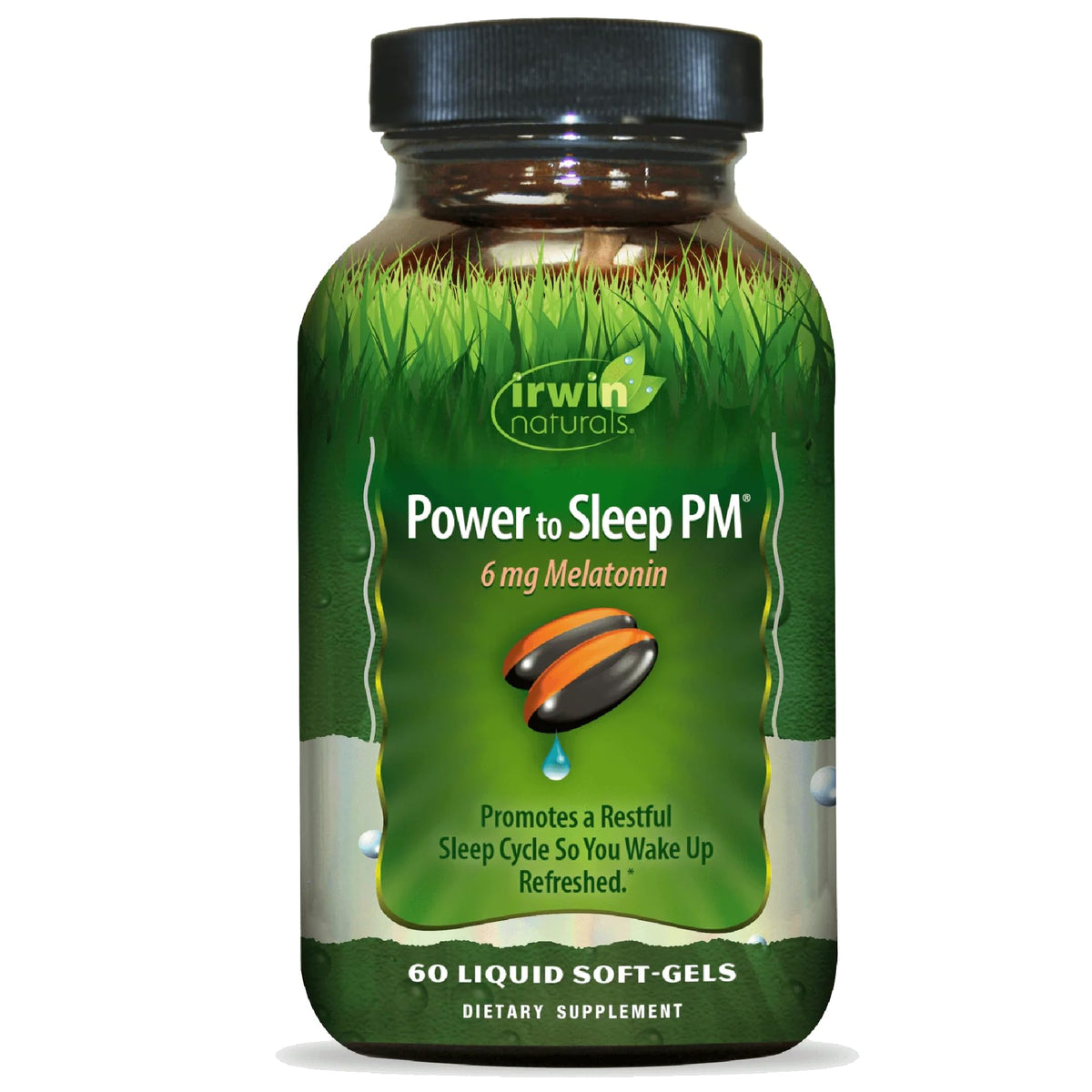 Irwin Naturals Sleep Supplement 60 softgels front view