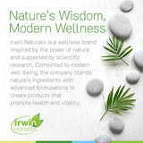 Irwin Naturals Stress-Defy Gummies back view with nutrition facts