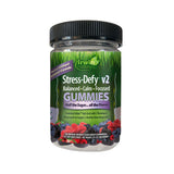 Irwin Naturals Stress-Defy Gummies front view with packaging
