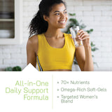 Irwin Naturals Women's Living Green Liquid-Gel Multi softgels close-up