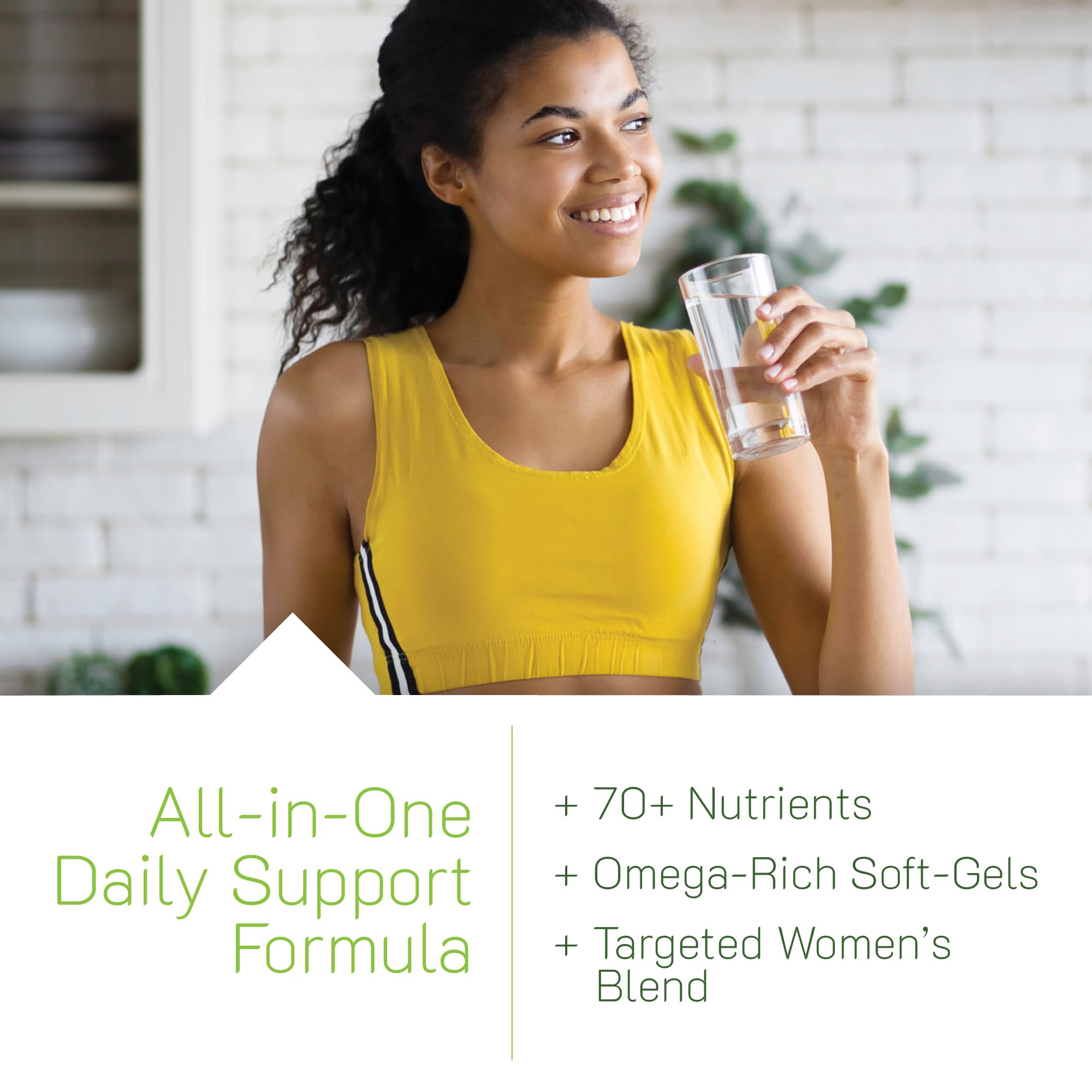 Irwin Naturals Women's Living Green Liquid-Gel Multi top view