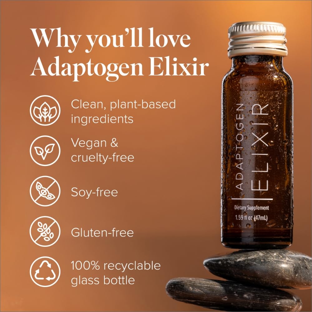 Isagenix Adaptogen Elixir bottles displayed on a table