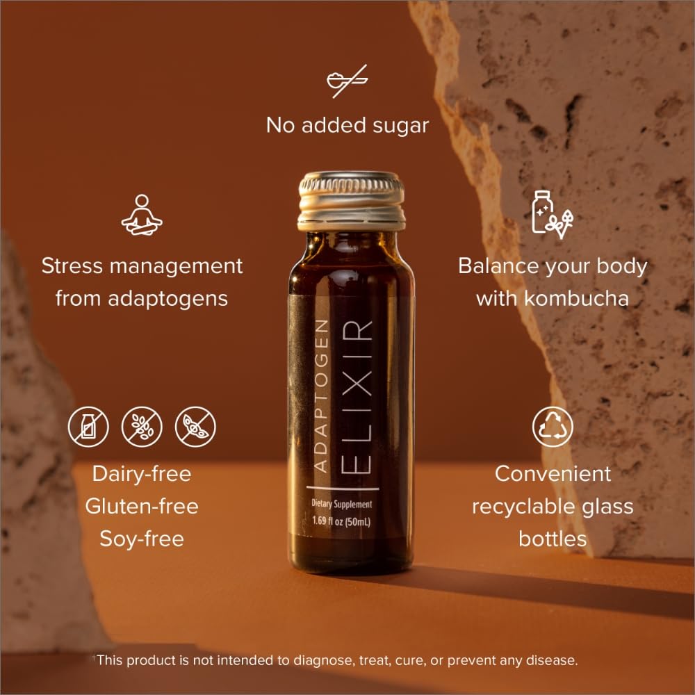 Isagenix Adaptogen Elixir ingredients list on packaging