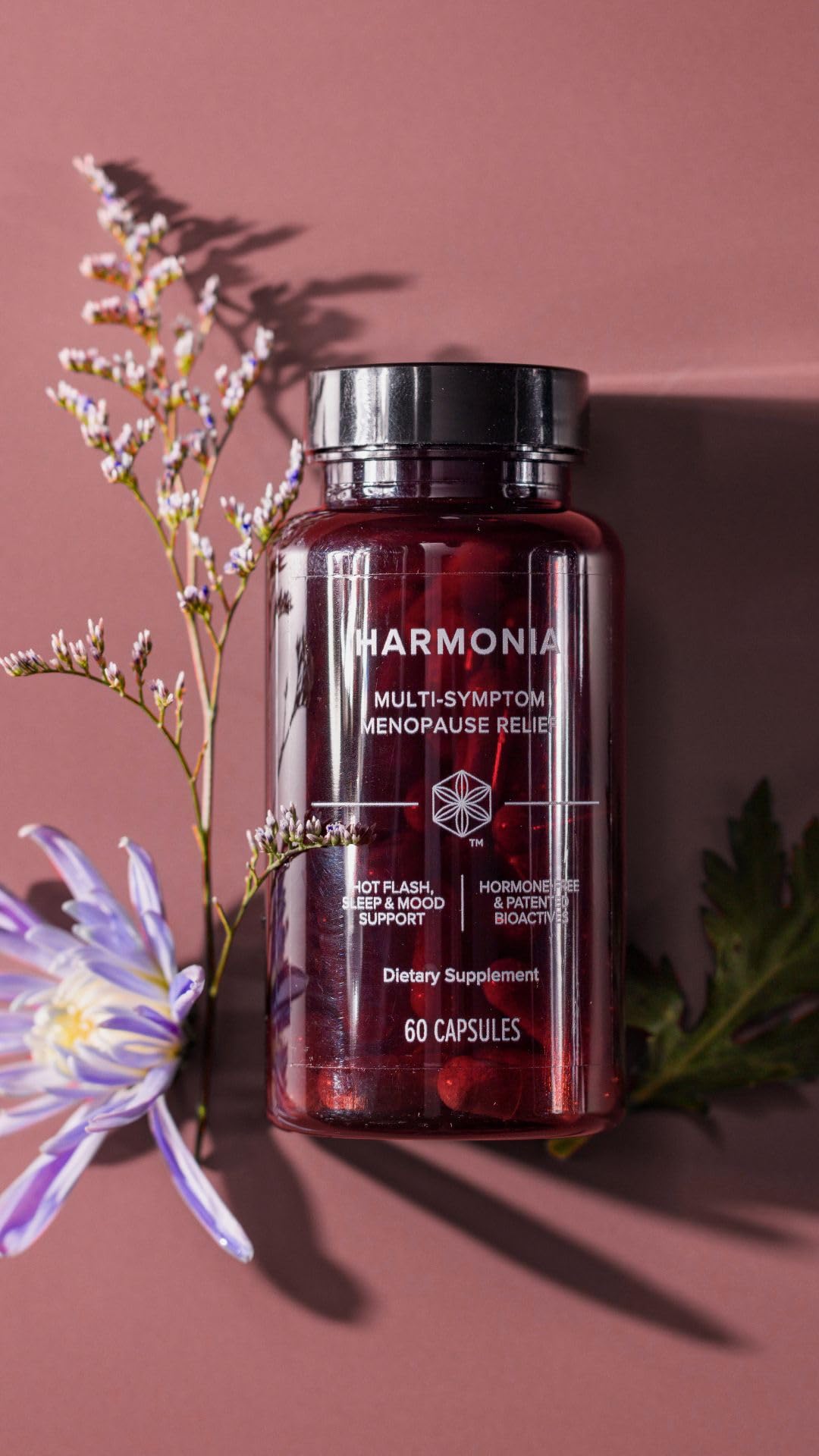 Isagenix Harmonia Menopause Support 60 Capsules with a measuring spoon