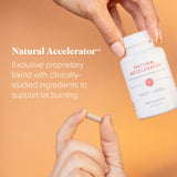 Isagenix Natural Accelerator Fat Burner 60 Capsules opened with capsules visible
