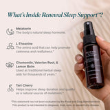 Isagenix Renewal Melatonin Spray 2 Fl Oz with measuring dose