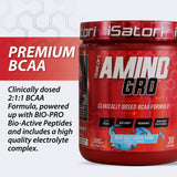 iSatori Amino-GRO BCAA Powder 340g mixed in a shaker