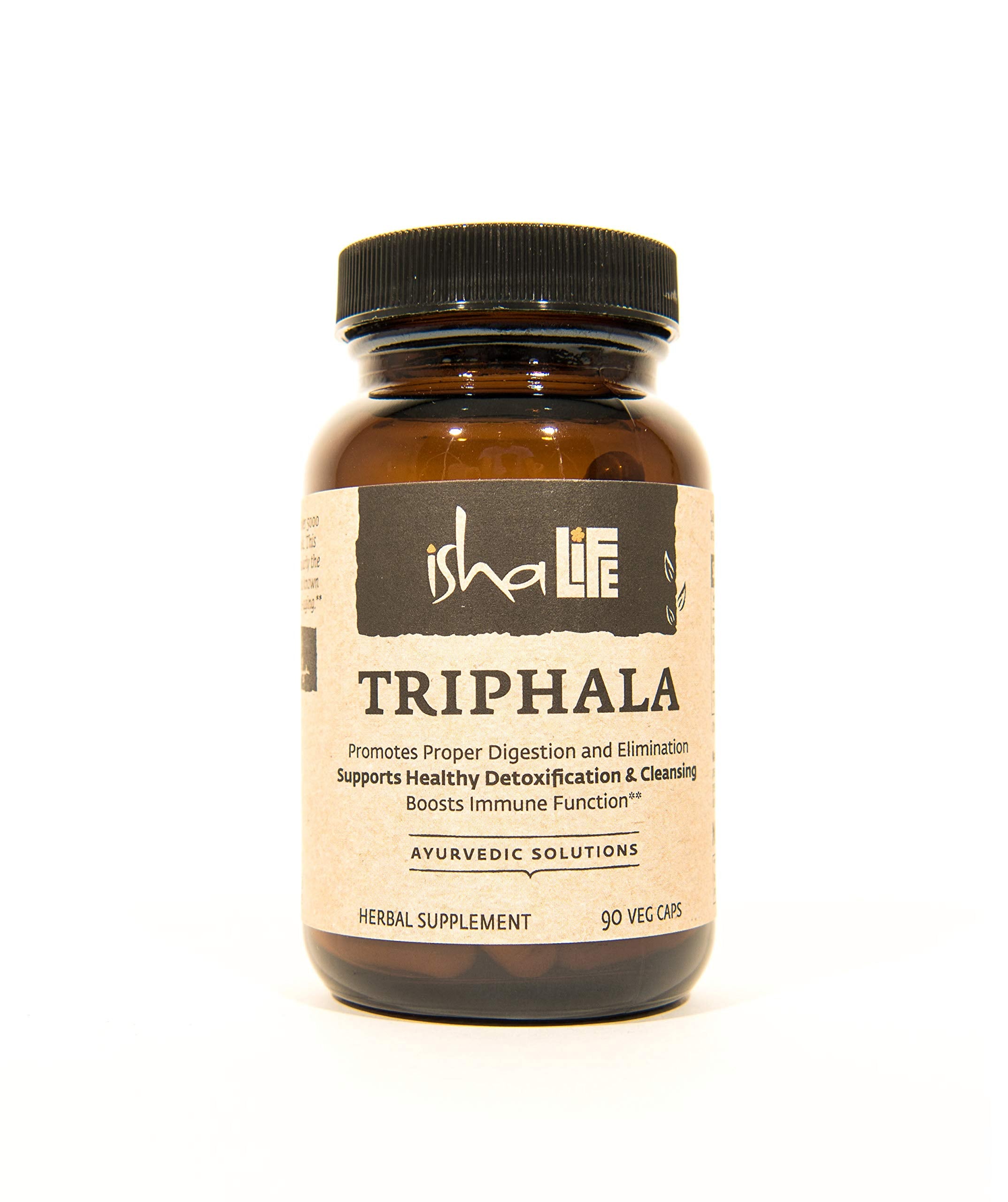 ISHA Triphala Capsules 60 count bottle front view