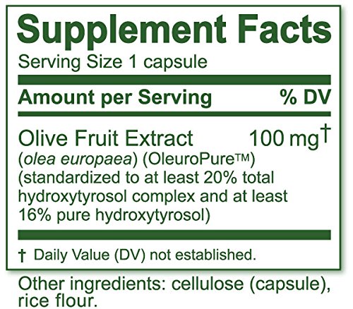 Island Nutrition Hydroxytyrosol Supplement ingredients list