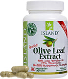 Island Nutrition Olive Leaf Extract 500mg Capsules with measuring spoon