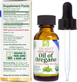 Island Nutrition Organic Oregano Oil Drops 100g dropper