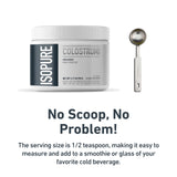 Isopure Bovine Colostrum Powder 90g back view
