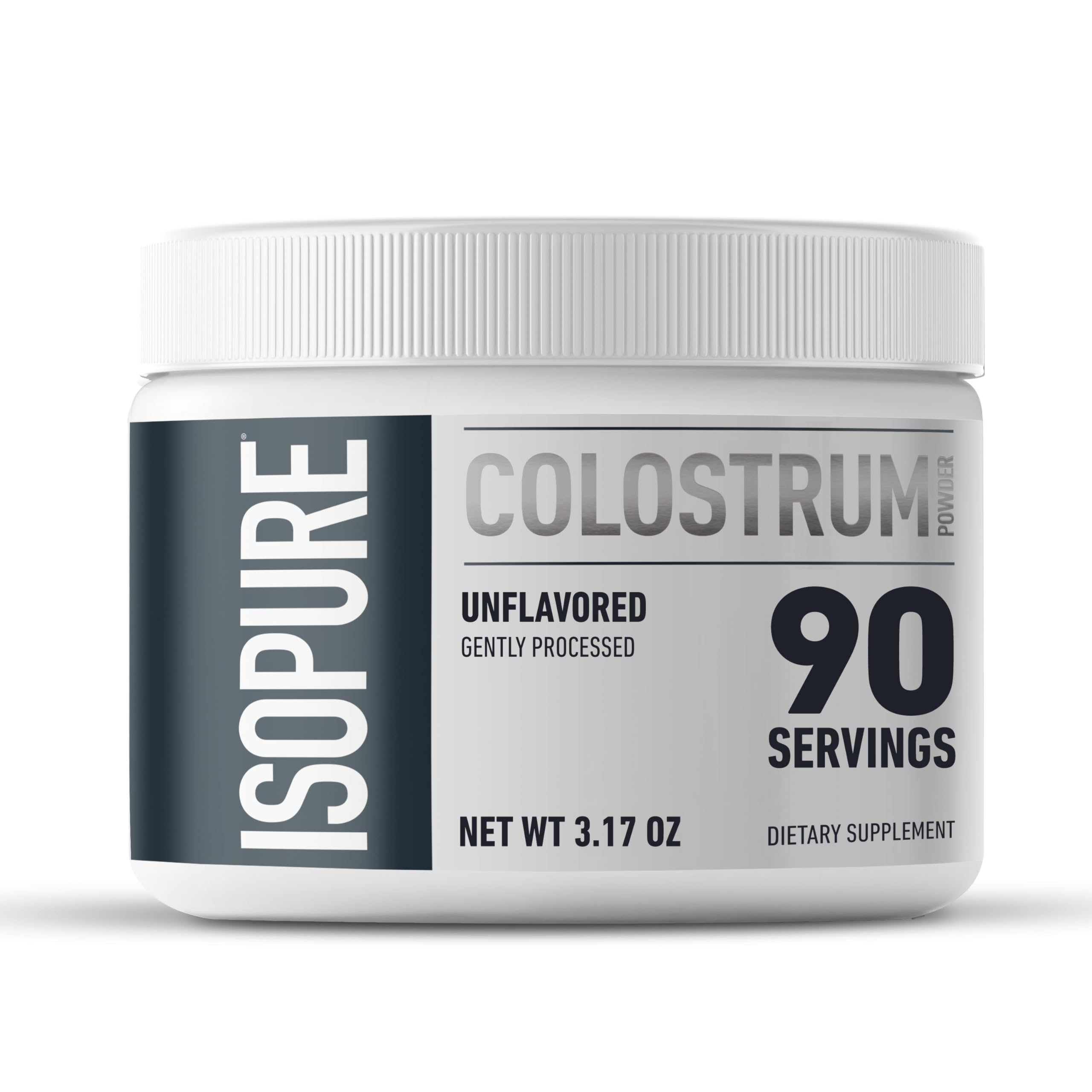 Isopure Bovine Colostrum Powder 90g front view