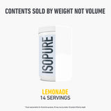 Isopure Collagen Peptides 20g Grass-Fed Lemonade Flavour nutritional information