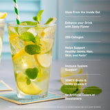 Isopure Collagen Peptides mixed in a glass of water