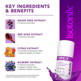 Isotonix Antioxidant Supplement side view showing ingredients