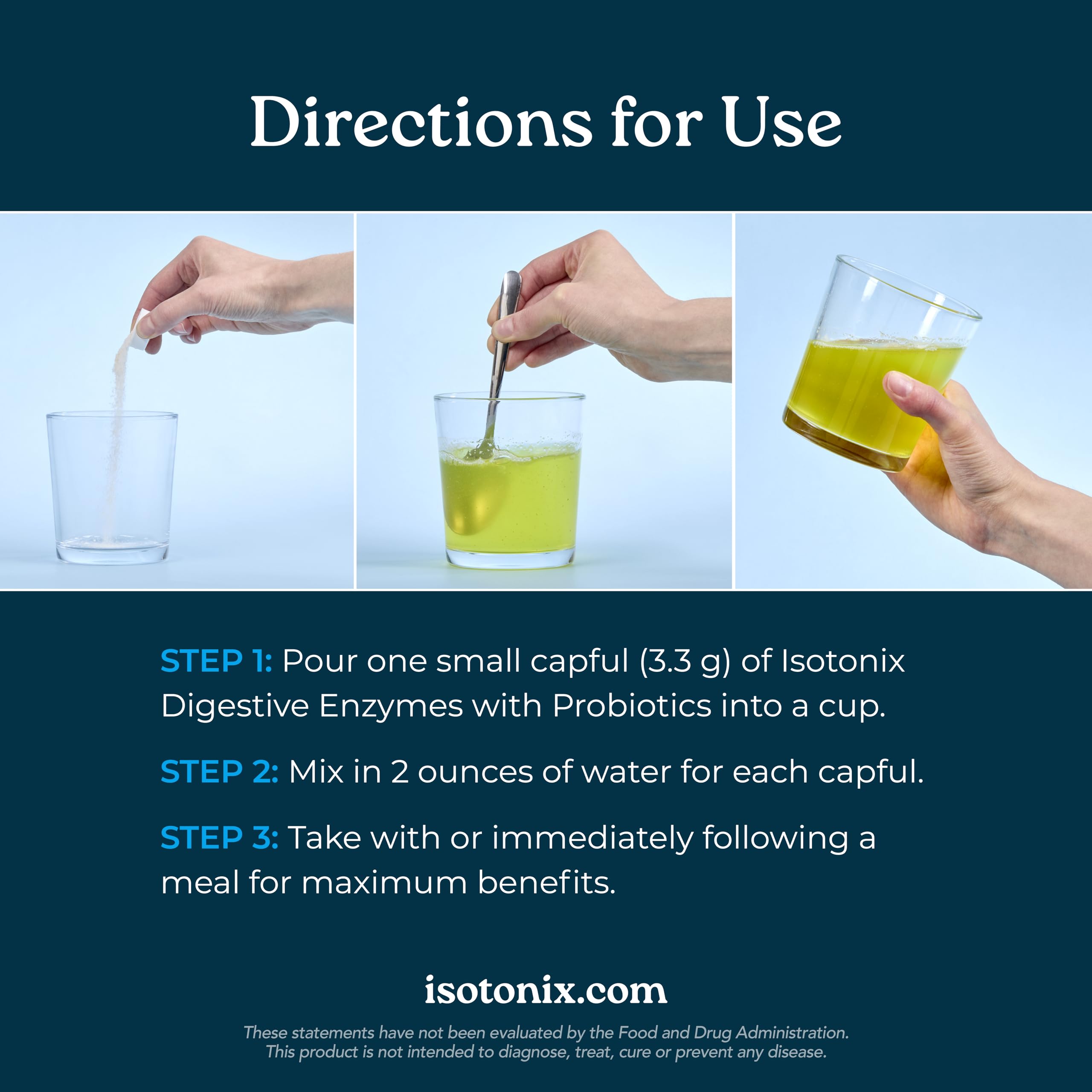 Isotonix Multi-Enzymes Powder 6g ingredients list