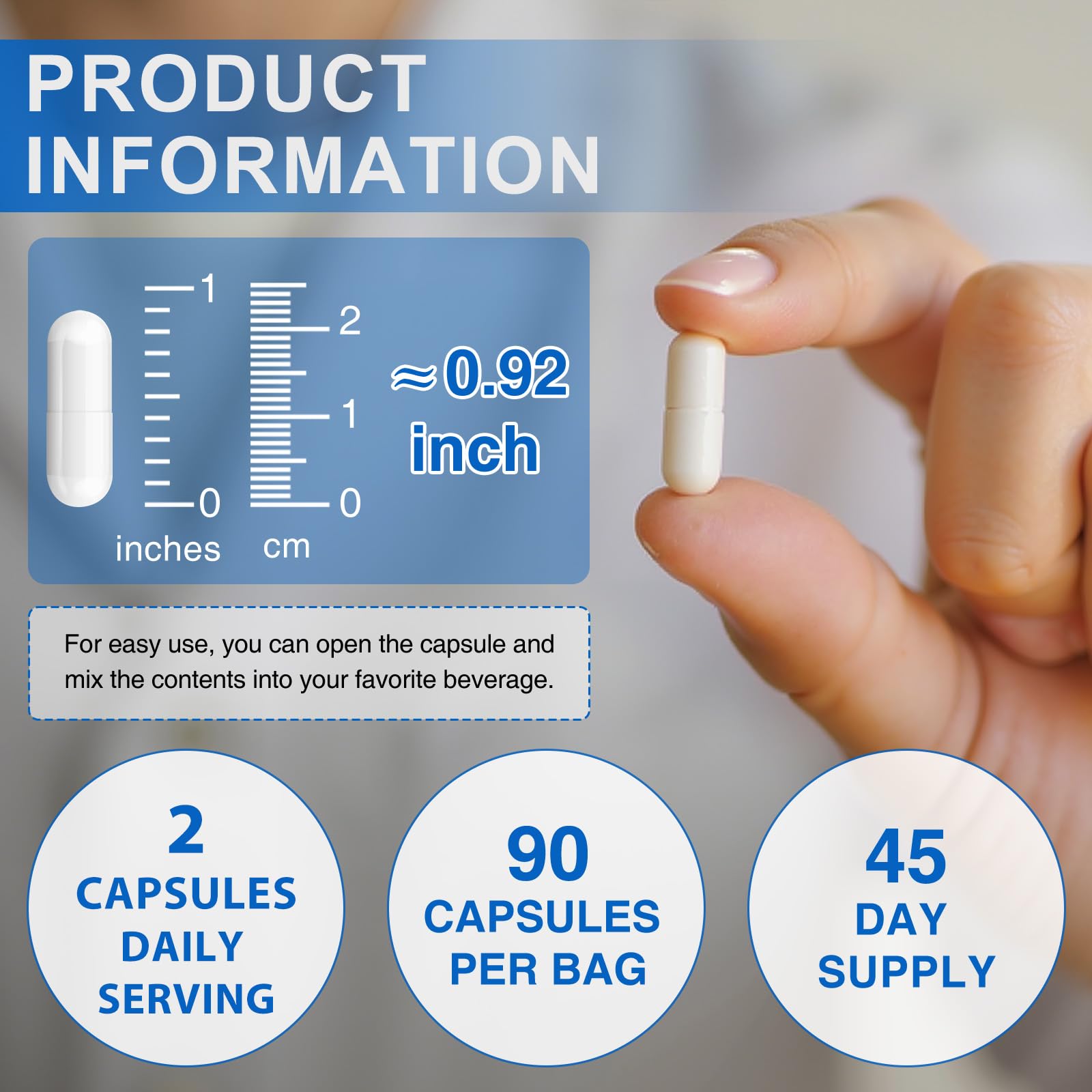 ISUNRISE Magnesium Complex 1000mg back view packaging
