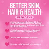 It Girl Vitamins Skin Gummies with fresh strawberries