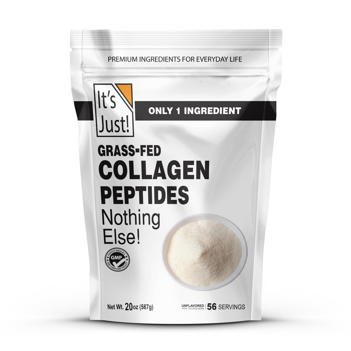 It's Just! Collagen Peptides 567g front view packaging