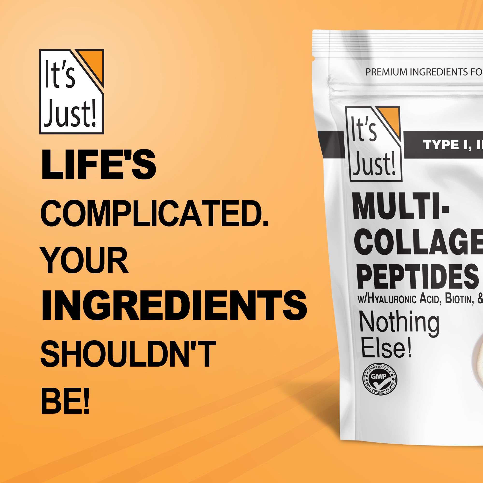 It's Just! Multi-Collagen Powder 567g nutritional information