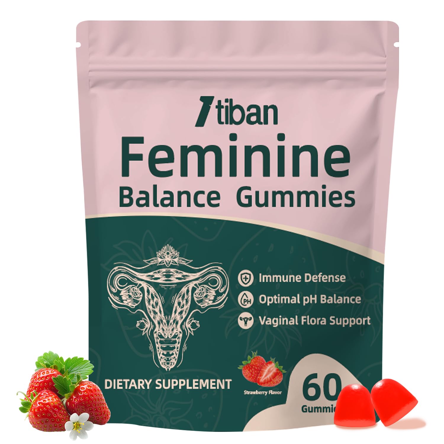 Itiban Women's Dual-Action Wellness Gummies front view