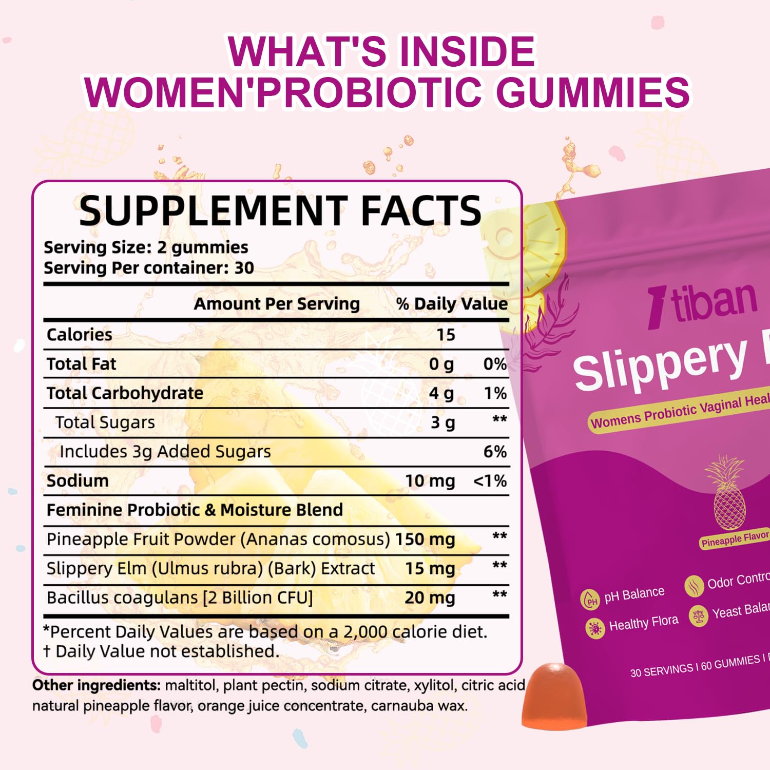 Itiban Women's Wellness Gummies with a hand holding a gummy