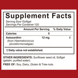 ITSDAWN Astaxanthin softgels in a hand