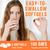 ITSDAWN Pumpkin Seed Oil Softgels back view with ingredient list